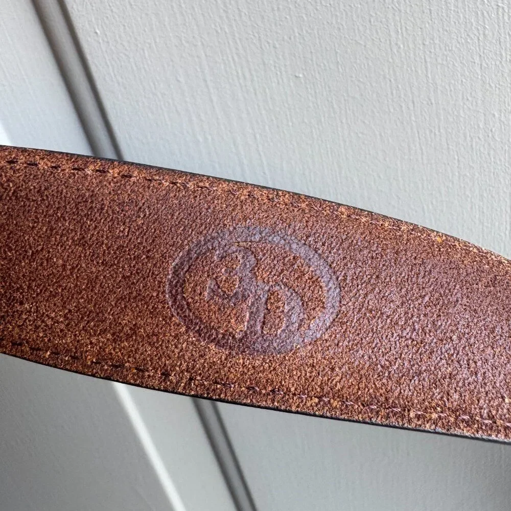 3D Belt Co Brown Leather Western Belt Mens Size 50